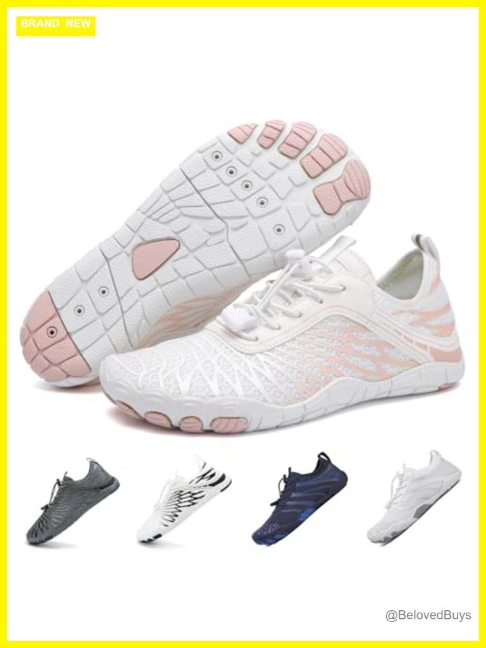 Barefoot Water Shoes Women Men Breathable Non-Slip Wide Toe Lightweight